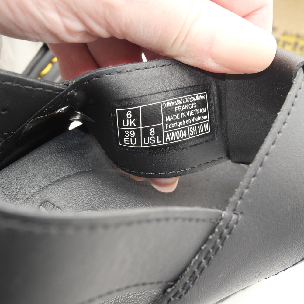 NEW Dr. Martens Women's 8 Platform Sandals Francis Leather Strap Retro - Picture 11 of 14